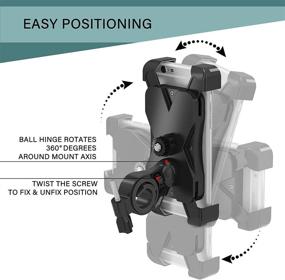 img 2 attached to 🚲 ARTIX Universal Bicycle Mount Phone Holder with 360 Rotation Capability - Perfect for iPhone, Android, Samsung, Nexus, and More