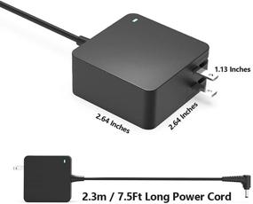 img 2 attached to 65W 45W Laptop Charger for Lenovo IdeaPad 340 L340-15 L340-17 L340-15IWL Touch L340-17IWL - Power Supply Adapter Cord