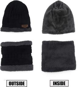 img 2 attached to 🧣 Muryobao Women's Winter Knit Beanie Hats and Scarf Set for Unparalleled Warmth