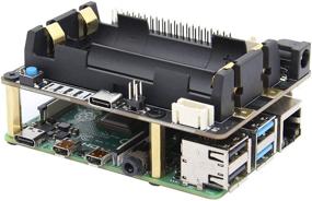img 4 attached to 💡 Geekworm Raspberry Pi UPS X728 V2.0: Плата управления питанием с обнаружением потери переменного тока, автоматической включением и безопасной функцией выключения для Raspberry Pi 4B/3B+/3B