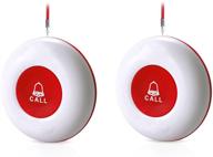 🔔 wireless calltou buttons for caregiver pager & restaurant calling pager - waterproof, 500+ ft range - elderly, patient, and disabled alert system (requires receiver pairing) logo