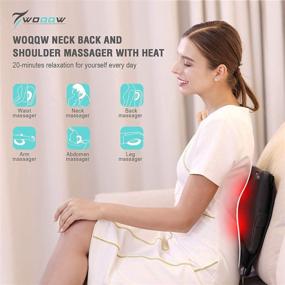 img 3 attached to WOQQW Neck Massager with Heat - Shiatsu Electric Back Massager for Ultimate Relaxation - Perfect Valentines Day, Christmas and Thanksgiving Day Presents for Loved Ones