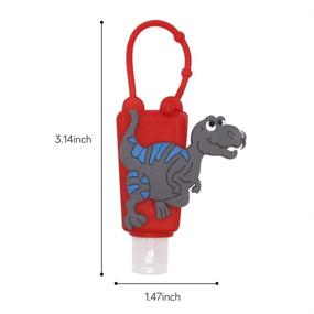 img 2 attached to Refillable Silicone Dinosaur Sanitizer Containers