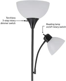 img 1 attached to 💡 Globe Electric Delilah Black Floor Lamp: Enhancing Your Space with Style and Functionality