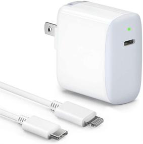 img 4 attached to 🔌 MFi Certified iPhone 12 Fast Charger - 18W USB C Fast Wall Adapter with 3.9ft USB C-L Cable - Compatible with New iPhone 12 Mini/Pro/Pro Max, iPad Pro - Foldable Plug & LED Indicator