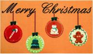 рождественский коврик с принтом декоративный логотип