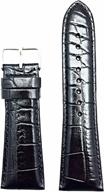 genuine leather alligator crocodile replacement men's watches in watch bands logo