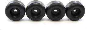 img 1 attached to Red Hound Auto Set of 4 Round Rubber Bumpers for Trailer Ramp Door Truck - 2.5 Inches Replacement Cargo Stops