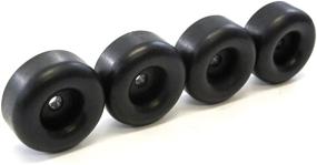 img 3 attached to Red Hound Auto Set of 4 Round Rubber Bumpers for Trailer Ramp Door Truck - 2.5 Inches Replacement Cargo Stops