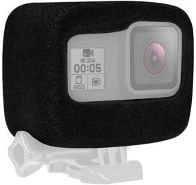 img 4 attached to Улучшите видеозаписи GoPro Hero 8 Black с помощью крышки Taisioner Windslayer: аксессуара для уменьшения шума в корпусе кадра.