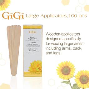 img 3 attached to 🔥 GiGi Large Wax Applicators: 100-Piece Kit for Bikini Line and Body Waxing