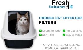 img 1 attached to 🐈 Nature's Miracle Compatible Replacement Litter Box Filters – Odor-Eliminating Activated Charcoal – 6 Pack, 8x3 Inch