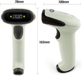 img 3 attached to 📷 Symcode Handheld USB CCD Cordless Barcode Scanner with Wireless Bluetooth Technology, USB Receiver, Code Storage, Rechargeable Battery, and Long Life Span
