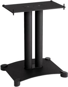 img 1 attached to 🔊 Black Sanus Steel Series SFC18-B1 18-inch Speaker Stand for Center Channel Speakers