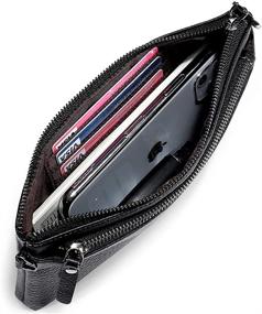 img 1 attached to Lecxci Genuine Handbags Wristlets Blocking Women's Handbags & Wallets for Wristlets