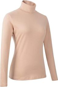 img 2 attached to HieasyFit Women's Soft Cotton Turtleneck Top: Your Essential Basic Pullover Sweater