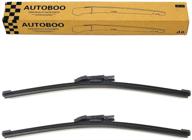 🚗 premium rear windshield wiper blade set - 12 inch (2pc) for mini cooper s clubman r55 2008-2015 & bmw x1 e84 2009-2015 logo