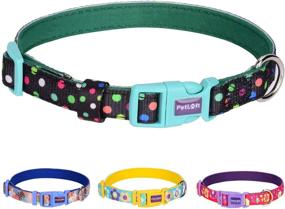 img 4 attached to 🐶 Enhance Your Dog's Style with PETLOFT Personalized Nature Series Adjustable Dog Collar in Various Patterns