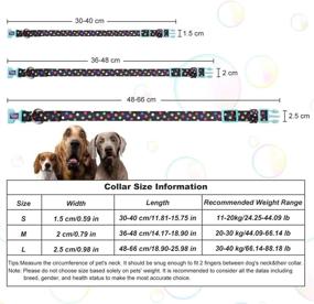 img 2 attached to 🐶 Enhance Your Dog's Style with PETLOFT Personalized Nature Series Adjustable Dog Collar in Various Patterns