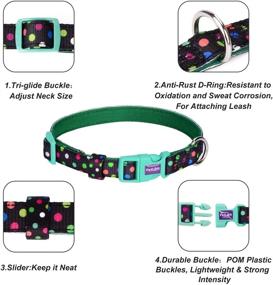 img 1 attached to 🐶 Enhance Your Dog's Style with PETLOFT Personalized Nature Series Adjustable Dog Collar in Various Patterns