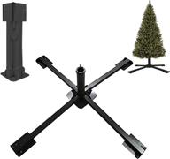 🎄 glorya xmas tree stand - heavy duty base for artificial christmas trees under 1.25" diameter - foldable metal universal stand for fake tree up to 80 lbs - black logo
