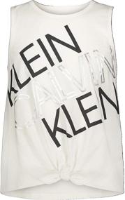 img 1 attached to Calvin Klein Girls' Performance Tank Top: Sleeveless, Crew-Neckline & Logo Detailing - Stylish and Functional