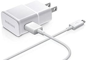 img 2 attached to 🔌 Samsung OEM Adapter with USB Sync Charging Cable - White: Non-Retail Pack