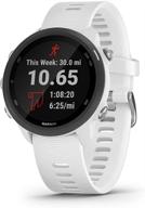 улучшите ваши пробеги с garmin forerunner 245 music: gps беговые умные часы с музыкой и продвинутой динамикой, белые. логотип