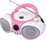 🎧 jensen cd490pw limited edition pink portable sport stereo cd player with am/fm radio, aux line-in, and headphone jack: your ultimate on-the-go music companion! logo