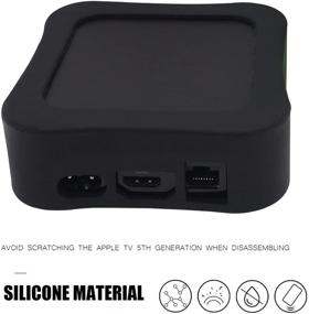 img 2 attached to 📺 Protective Shockproof Silicone Case for Apple TV 4K 5th / 4th - Thicker Material, Premium Apple TV Cover