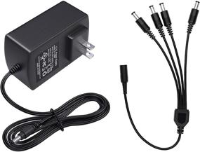 img 4 attached to 💡ZOSI 12V 2A AC в DC адаптер питания и 4-портовый кабель для видеонаблюдения домашней безопасности CCTV - 100V-240V US