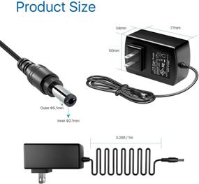 img 3 attached to 💡ZOSI 12V 2A AC в DC адаптер питания и 4-портовый кабель для видеонаблюдения домашней безопасности CCTV - 100V-240V US