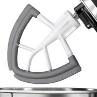 🥄 flexible silicone edge beater for kitchenaid mixer - attachments for 4.5-5 quart bowls - white logo