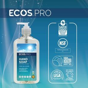 img 3 attached to ECOS PRO PL9663/6 Бесплатное и чистое жидкое мыло для рук: 6 штук для нежного и безопасного очищения