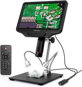 img 3 attached to 🔬 Andonstar AD409 HDMI Digital Microscope with 10.1 inch LCD Screen, 300X USB Electronic Camera for Magnifying, PCB Soldering, and Coin Collection