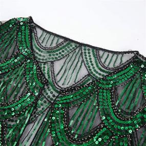 img 2 attached to BABEYOND Sequin Gatsby Beaded Evening Women's Accessories for Scarves & Wraps