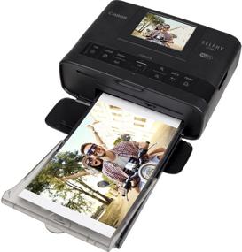 img 2 attached to 🖨️ Компактный фотопринтер Canon SELPHY CP1300: струйный лазерный принтер с функцией Bluetooth и беспроводной печати, в комплекте с набором бумаги Canon KP-108IN и USB-кабелем – черный.