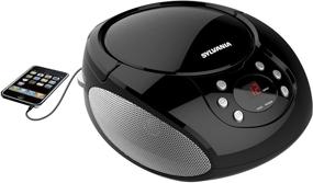 img 1 attached to Sylvania Portable Boombox Radio 📻 Black: Your Ultimate On-the-Go Music Companion