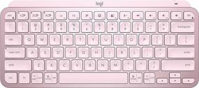 img 4 attached to 💻 Logitech MX Keys Mini: Ultimate Compact Bluetooth Keyboard with Backlit Illumination, USB-C, Metal Build - Rose - Compatible with Apple macOS, iOS, Windows, Linux, Android