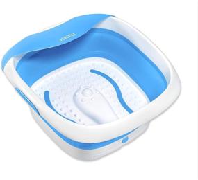 img 4 attached to HoMedics Compact Pro Spa Footbath with Heat, Vibration Massage, ACU-Node Surface, 🛁 Heat Maintenance – Enhances Circulation, Relieves Fatigued Muscles, Collapsible Tub for Convenient Storage