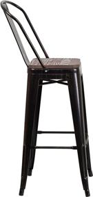 img 1 attached to Taylor Logan Black Antique Metal Barstool