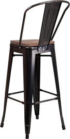 img 2 attached to Taylor Logan Black Antique Metal Barstool