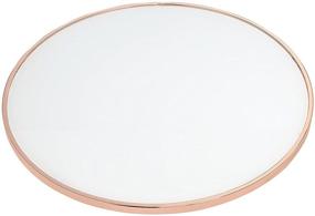 img 2 attached to 🌹 Acme Alivia End Table: Add Elegance with Frosted Glass & Rose Gold