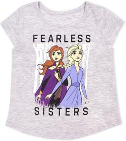 img 1 attached to 👧 Disney Frozen II T Shirts 3-Pack for Girls and Toddlers featuring Princess Elsa and Anna