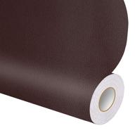 🛠️ brown leather repair tape patch adhesive for sofas, car seats, handbags, jackets - 4" x 6.5' logo