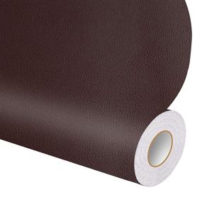 img 4 attached to 🛠️ Brown Leather Repair Tape Patch Adhesive for Sofas, Car Seats, Handbags, Jackets - 4" x 6.5'