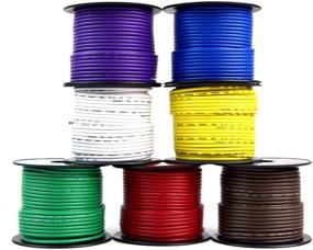 img 4 attached to 🌈 100ft Spool of 14 Gauge 7-Wire Trailer Light Cable Harness with 7 Distinct Colors