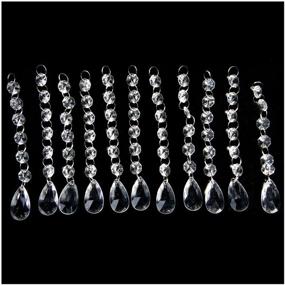 img 1 attached to 💎 Jiangsheng Style 30PCS Acrylic Crystal Beads Garland Chandelier Hanging Wedding Party Celebration Decoration … (Style 1)