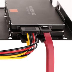 img 1 attached to 💾 Inateck 2.5 to 3.5 SSD Mounting Bracket with SATA Cable and Power Splitter Cable - ST1002S