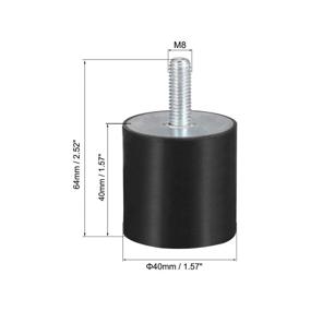 img 3 attached to Uxcell Vibration Isolators Cylindrical Absorber Power Transmission Products